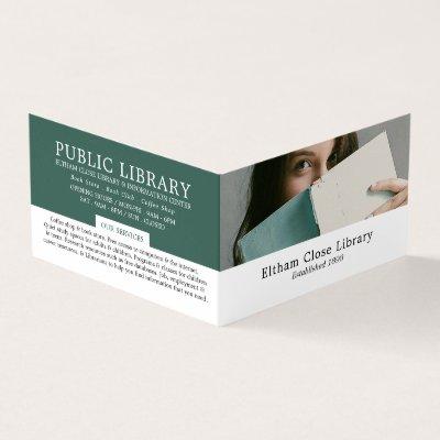 Female Reader, Library, Librarian Detailed