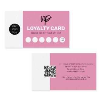 Feminine Loyalty Card Customer Punch Rewards Card