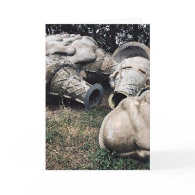 fiberglass graveyard ice cream cones holiday card