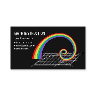Fibonacci Spiral Rainbow Rising