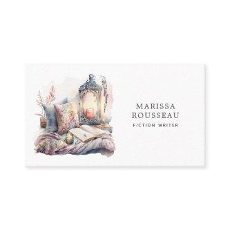 Fiction Writer Watercolor Reading Corner Business