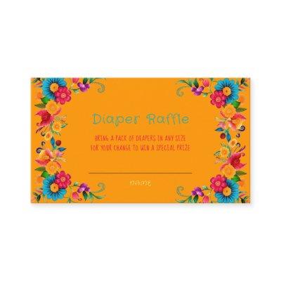 Fiesta Mexican Colorful Diaper Raffle