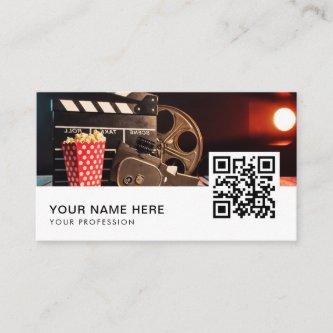 Film Director QR Code  Business Car
