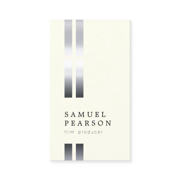 Film Producer Double Faux Silver Stripe