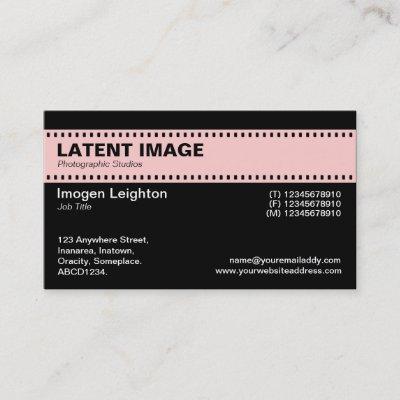 Film Strip Header - Faded Pink and Black