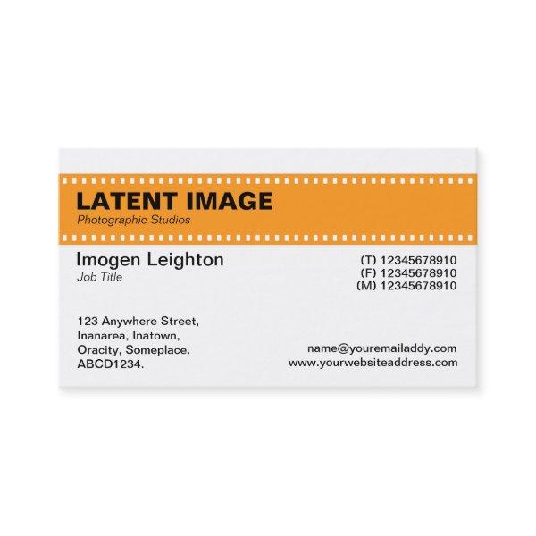 Film Strip Header - Lt Orange and White