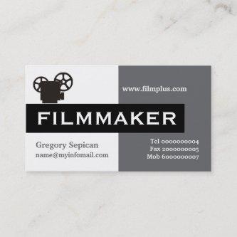 Filmmaker grey, white, black eye-catching