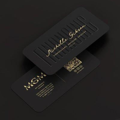 Finance Analyst Consultant Advisor Modern Black