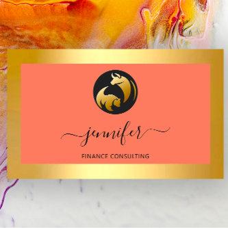 Finance Consulting Broker Bufalo Bear Gold Frame