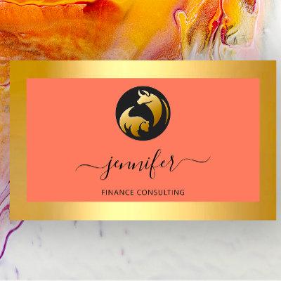 Finance Consulting Broker Bufalo Bear Gold Frame