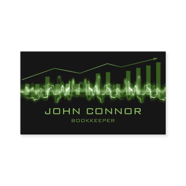 Financial Advisor Bookkeeper Green Timeline Chart