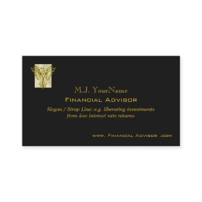 Financial Advisor luxury gold on black Phoenix