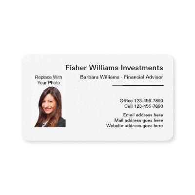 Financial Advisor Photo  Template