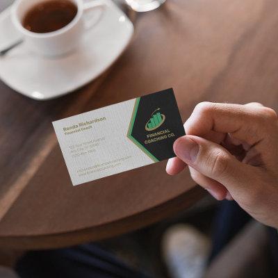Financial Coach Professional Black | White