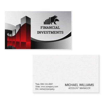 Financial Graph | Bear Bull Logo