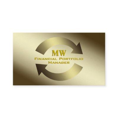 Financial Portfolio Manager, Gold theme logo