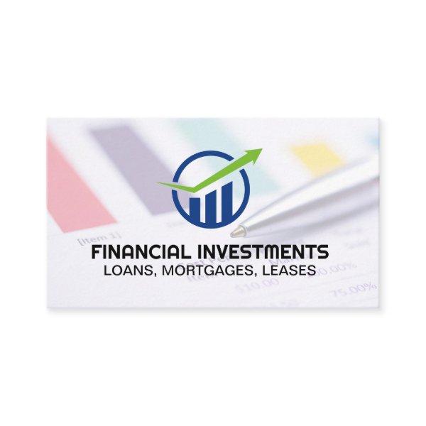 Financial Sheet | Bar Graph Logo