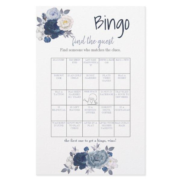 Find the Guest Bingo Bridal Shower Game Card Flyer