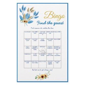 Find the Guest Bingo Bridal Shower Game Card Flyer