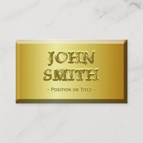 Fine Gold Brick Look with Custom Embossed Text
