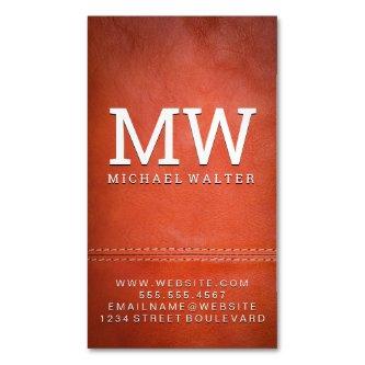 Fine Luxury Leather | Double Stitched  Magnet