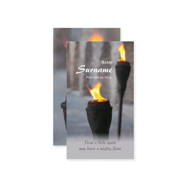 Fire Burning torches From a little spark CC0947