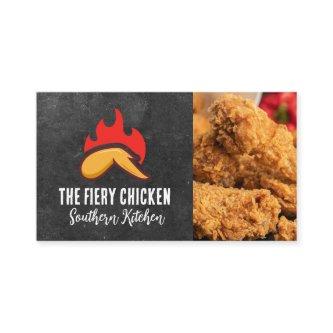 Fire Chicken Wing Logo | Fried Chicken