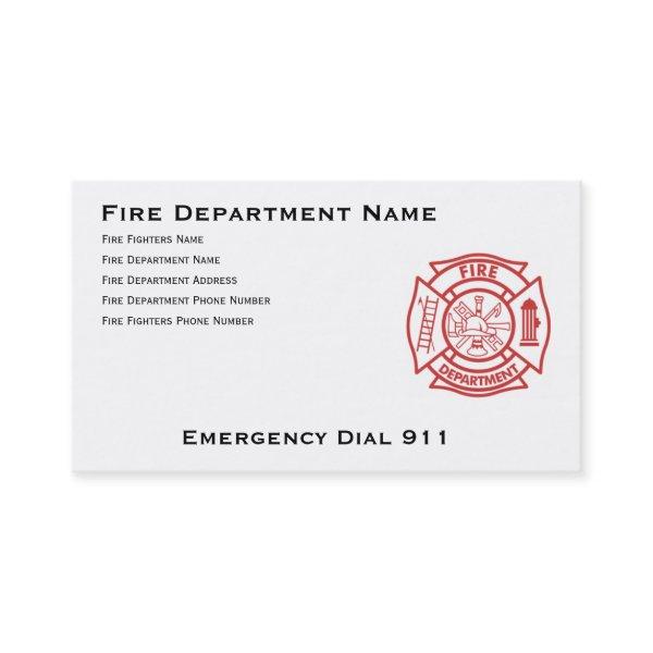 Fire Department Maltese Cross