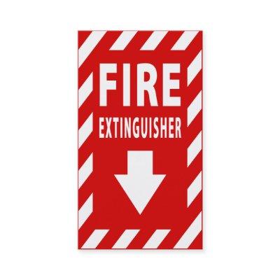 fire extinguisher sign
