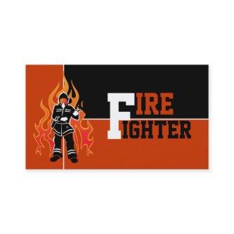 Fire fighter/fireman eye catching