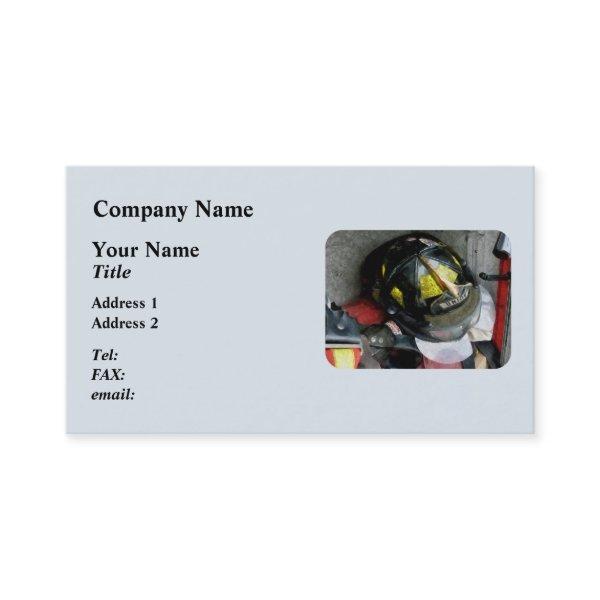 Fire Fighter's Helmet Closeup