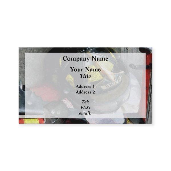 Fire Fighter's Helmet Closeup