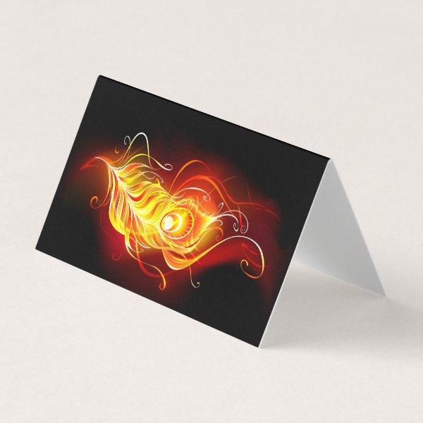 Fire Peacock Feather