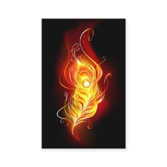 Fire Peacock Feather