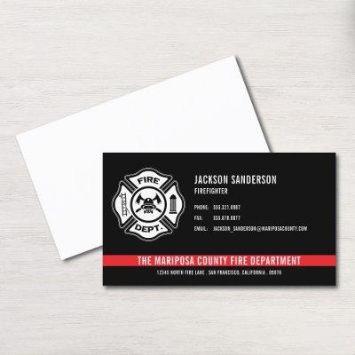 Firefighter Fire Department Custom Logo