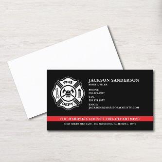 Firefighter Fire Department Custom Logo