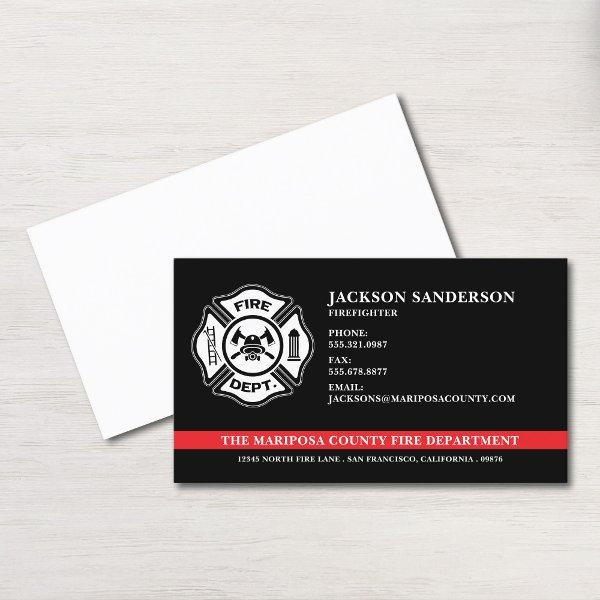 Firefighter Fire Department Custom Logo