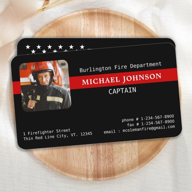 Firefighter Fire Department Custom Photo Fireman