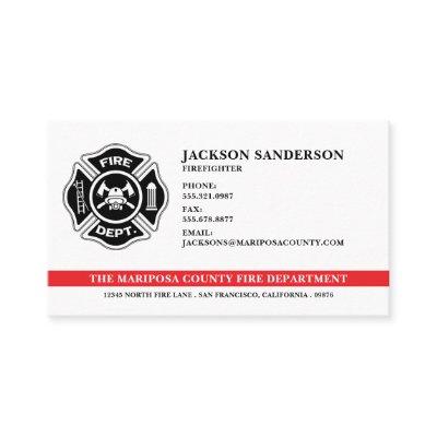 Firefighter Fire Department Fireman Logo Badge