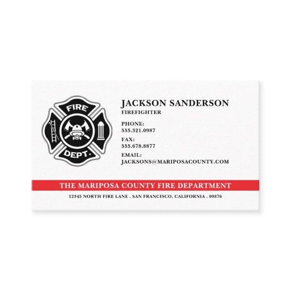 Firefighter Fire Department Fireman Logo Badge