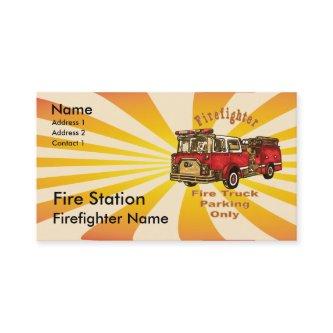 Firefighter Fire Truck Parking