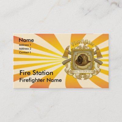 Firefighter Loyal Shield custom name
