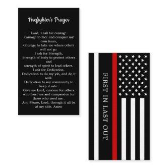 Firefighter Prayer Fireman Thin Red Line