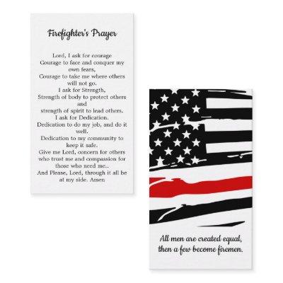 Firefighter Prayer Thin Red Line Fireman