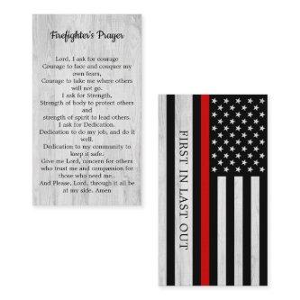 Firefighter Prayer Thin Red Line Fireman