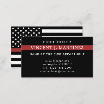 Firefighter Thin Red Line Fire Department