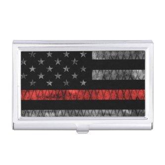 Firefighter Thin Red Line Flag  Case