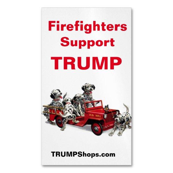 Firefighters Support TRUMP pk of 25 magnetic cards