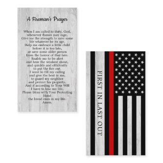 Fireman Prayer Thin Red Line Firefighter