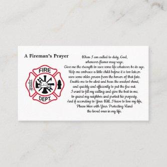 Fireman's Prayer Maltese Thin Red Line Firefighter